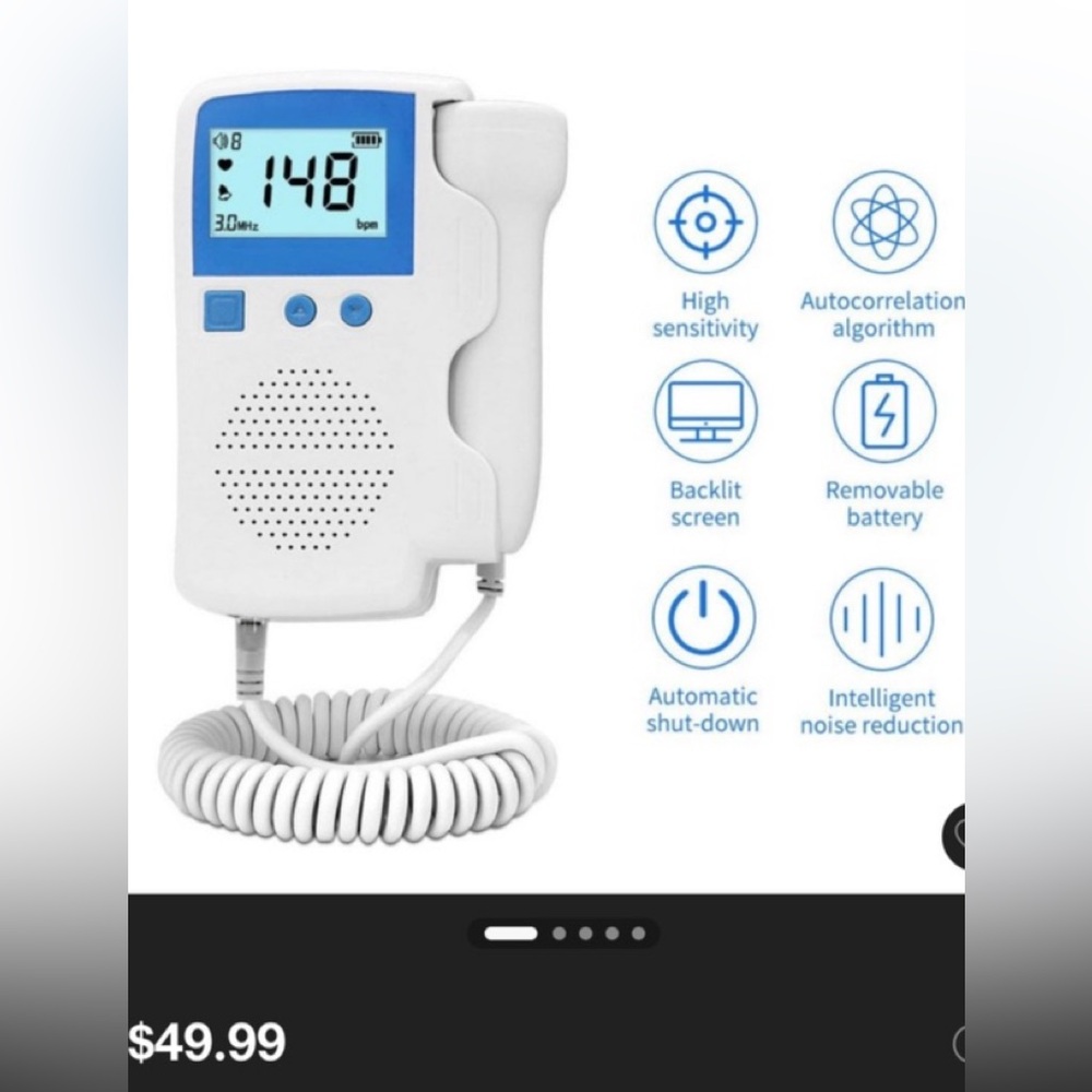 SpringBud FD Portable Fetal Baby Heartbeat Monitor